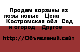 Продам корзины из лозы новые › Цена ­ 500 - Костромская обл. Сад и огород » Другое   